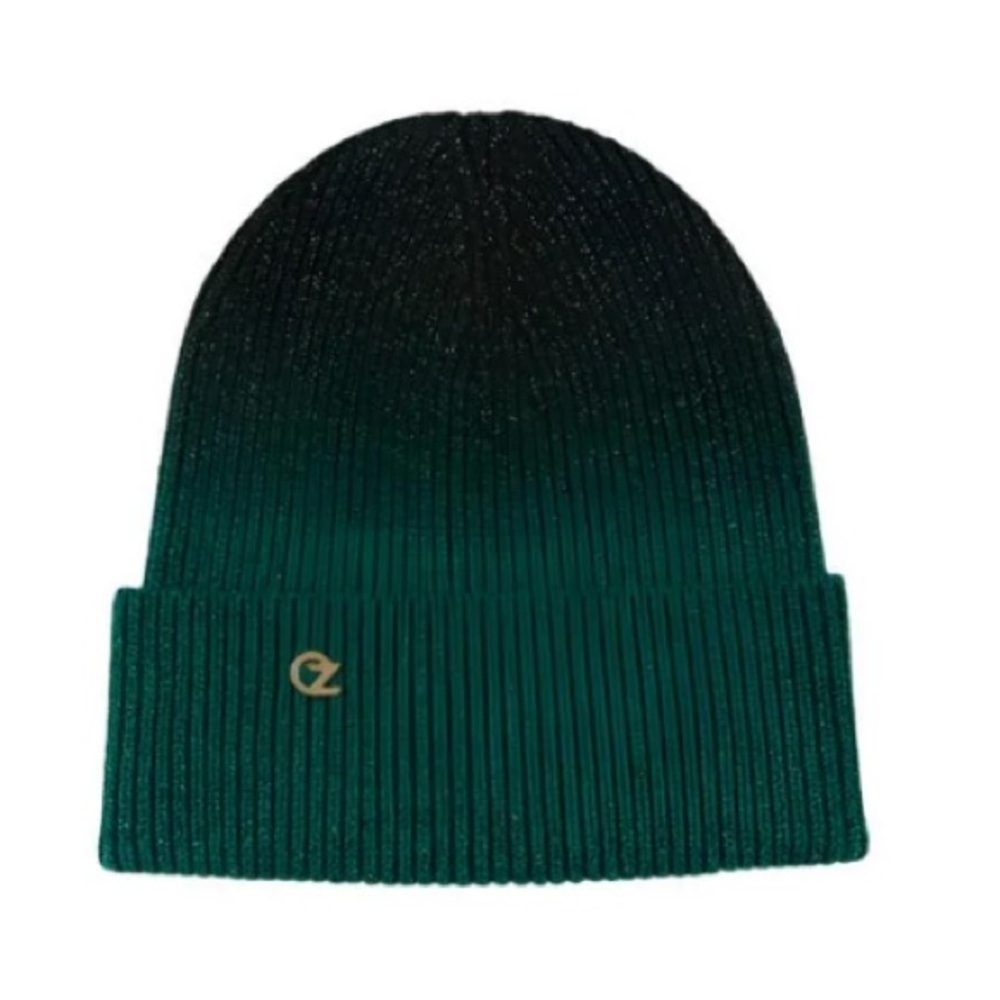 NWT Eugenia Kim x Wicked Frances Beanie Wool Knit Hat Green Glitter Ombre